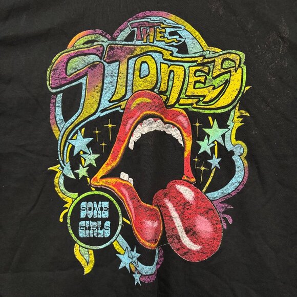 The Rolling Stones Some Girls Tour Hot Lips Rock Band Tee L - Picture 2 of 6